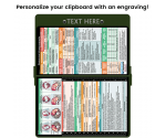 WhiteCoat Clipboard® - Army Green OB Ultrasonography Edition